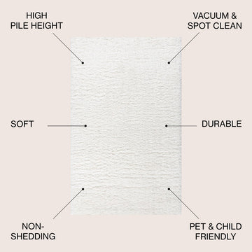 Aydin Solid Plush Shag Area Rug